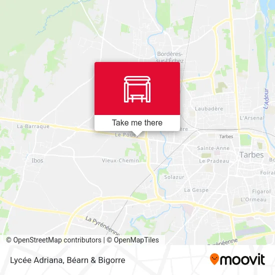 Lycée Adriana map