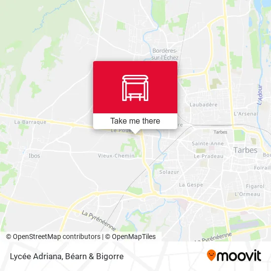 Lycée Adriana map