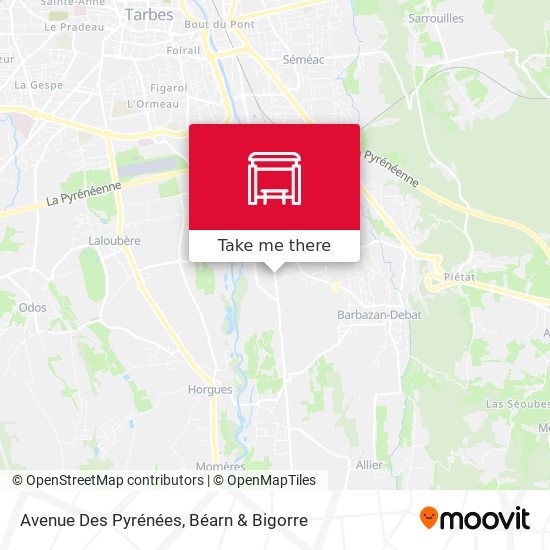 Avenue Des Pyrénées map
