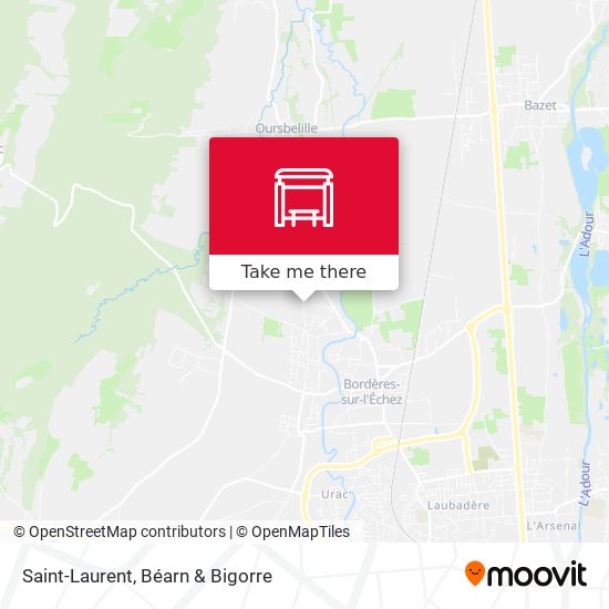 Saint-Laurent map