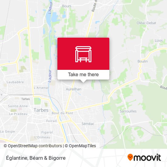 Églantine map