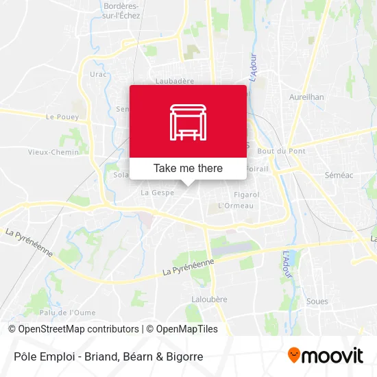 Pôle Emploi - Briand map