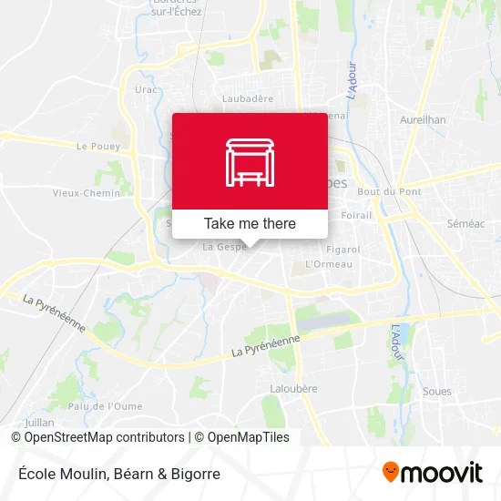 École Moulin map