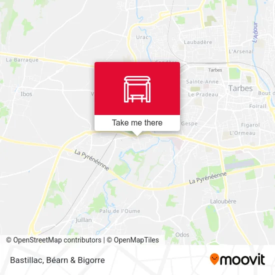 Bastillac map