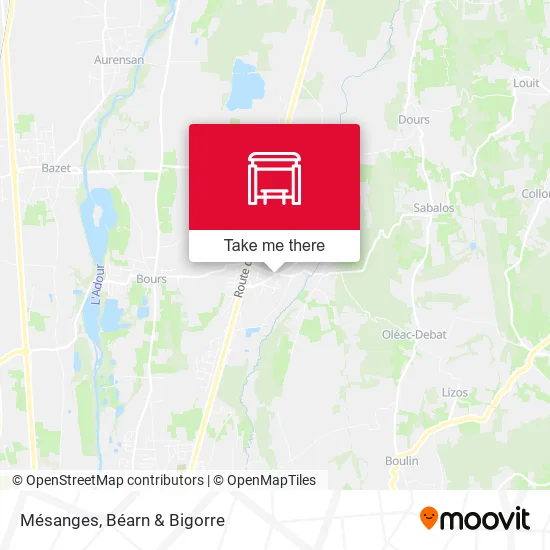 Mésanges map