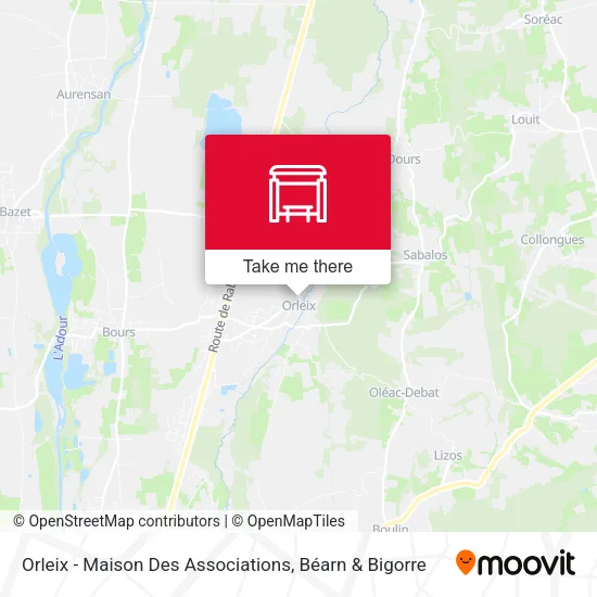 Mapa Orleix - Maison Des Associations