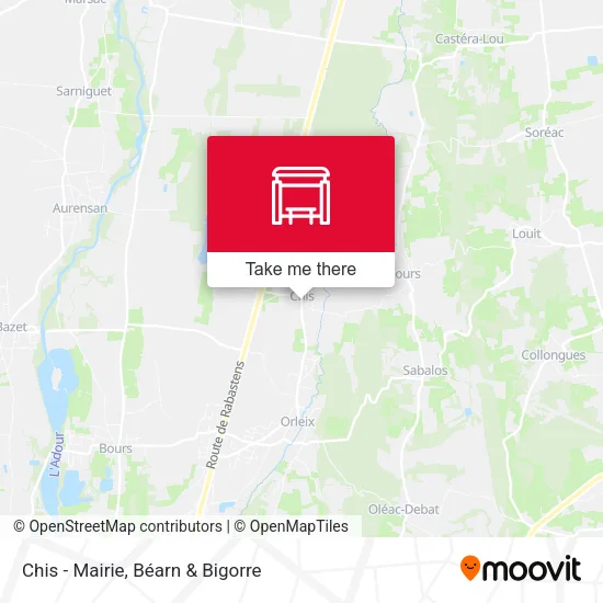 Chis - Mairie map