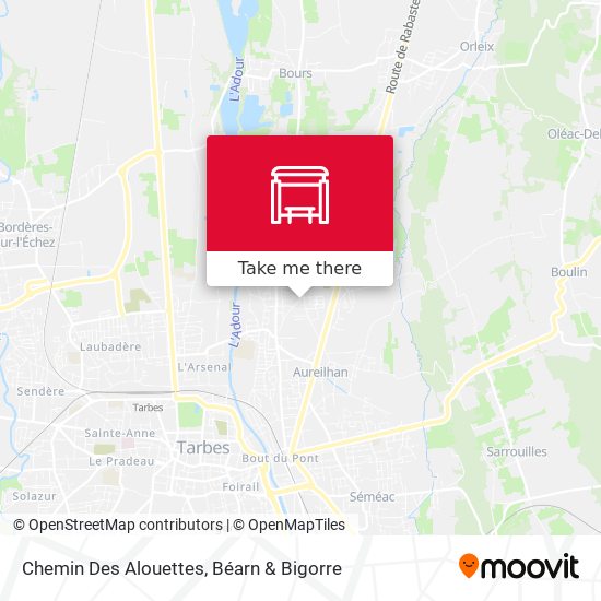 Chemin Des Alouettes map