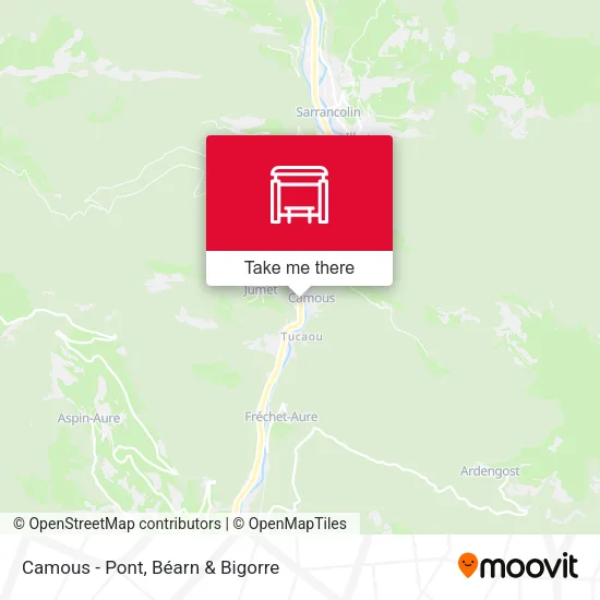 Camous - Pont map