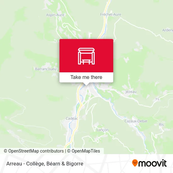 Mapa Arreau - Collège