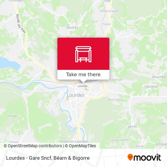 Mapa Lourdes - Gare Sncf