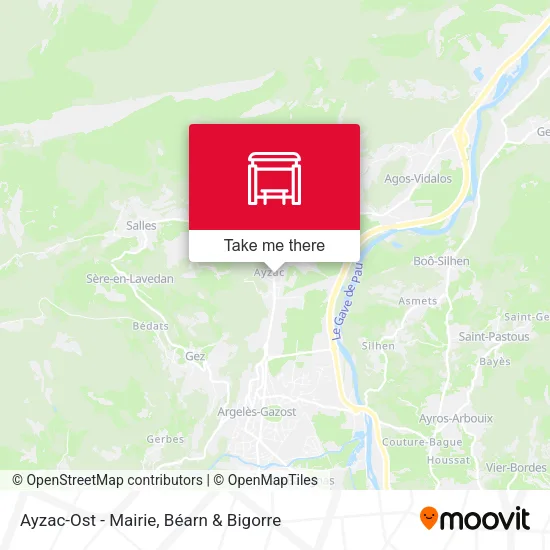 Ayzac-Ost - Mairie map