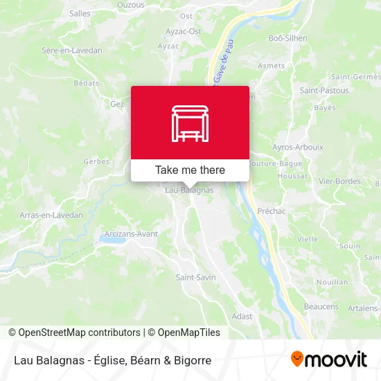 Lau Balagnas - Église map