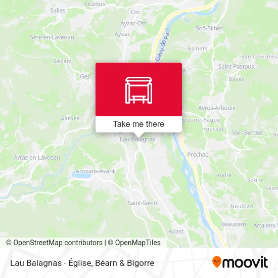 Lau Balagnas - Église map