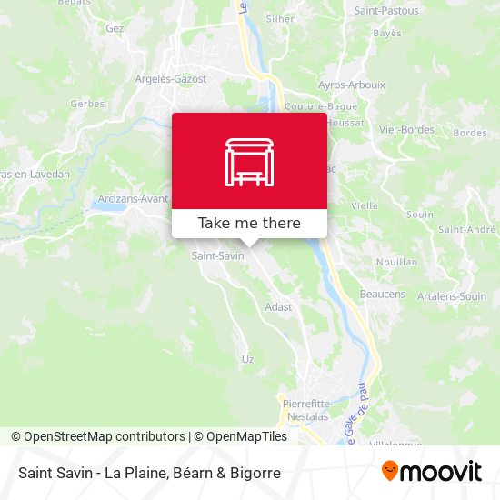 Saint Savin - La Plaine map