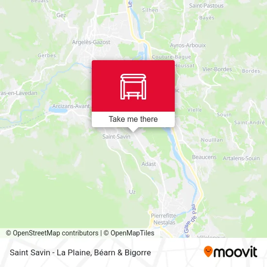 Saint Savin - La Plaine map