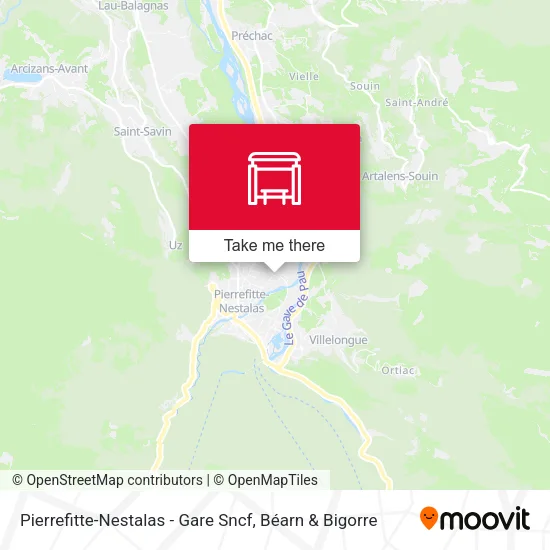 Pierrefitte-Nestalas - Gare Sncf map