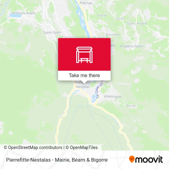 Pierrefitte-Nestalas - Mairie map