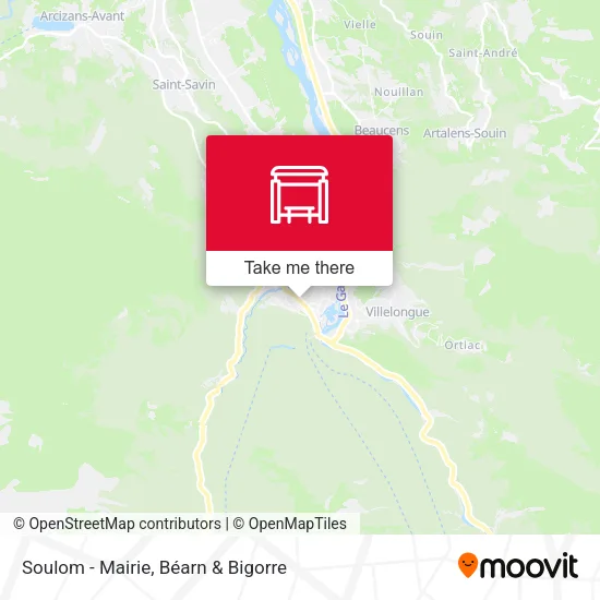 Soulom - Mairie map