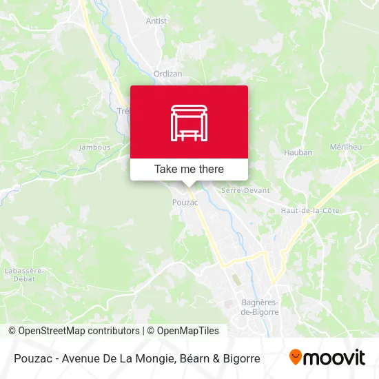 Pouzac - Avenue De La Mongie map