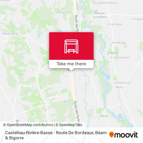 Castelnau-Rivière-Basse - Route De Bordeaux map