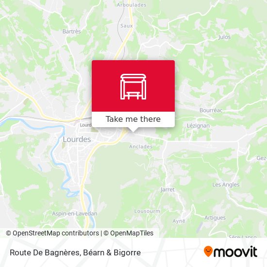 Route De Bagnères map