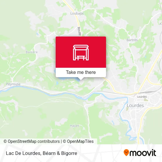 Lac De Lourdes map