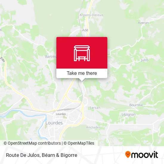 Route De Julos map