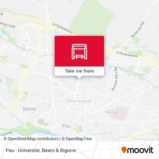 Mapa Pau - Université