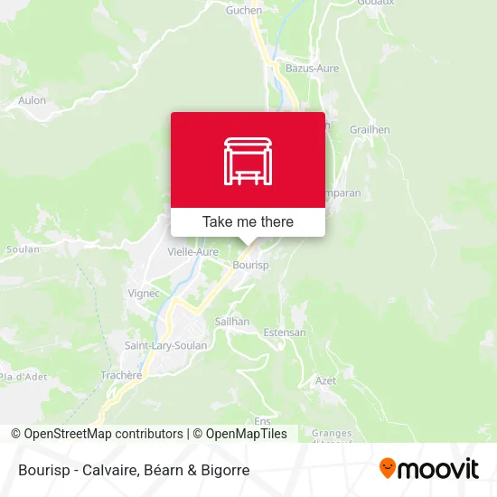 Bourisp - Calvaire map