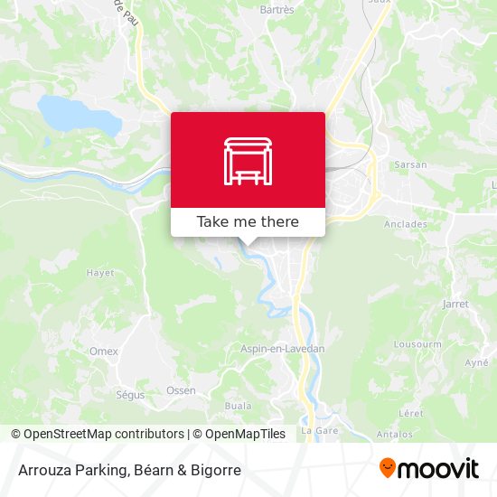 Arrouza Parking map