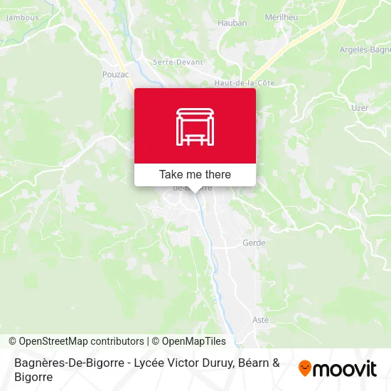 Bagnères-De-Bigorre - Lycée Victor Duruy map