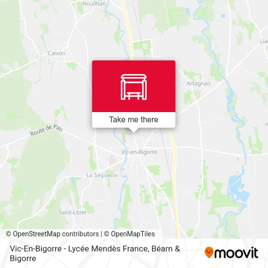 Mapa Vic-En-Bigorre - Lycée Mendès France