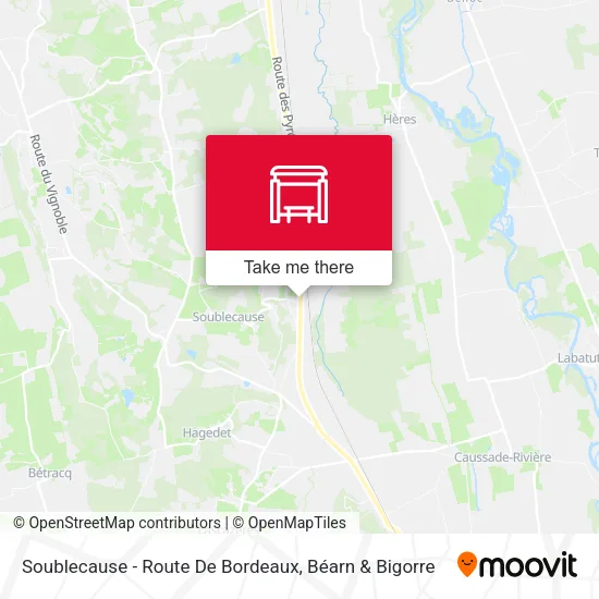 Soublecause - Route De Bordeaux map