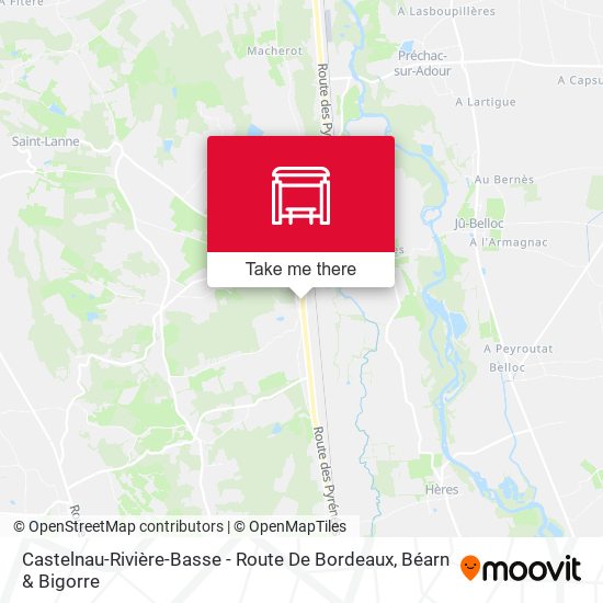 Castelnau-Rivière-Basse - Route De Bordeaux map