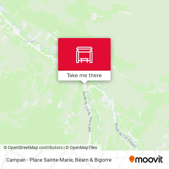 Campan - Place Sainte-Marie map