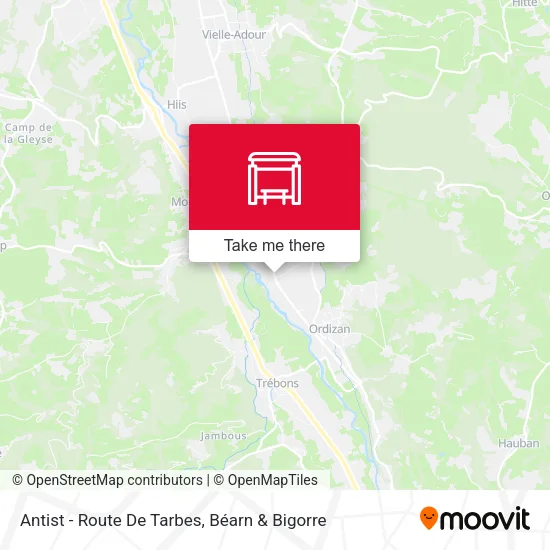 Antist - Route De Tarbes map