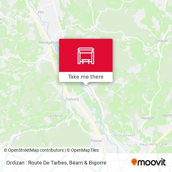 Ordizan : Route De Tarbes map