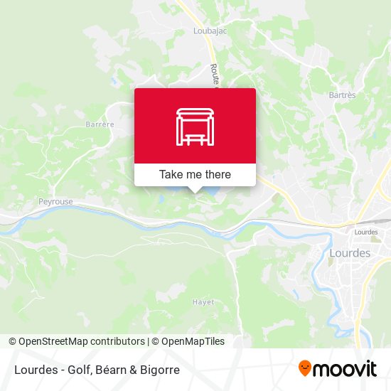 Lourdes - Golf map