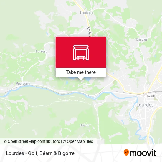 Lourdes - Golf map