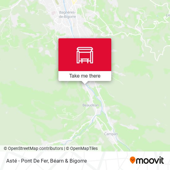 Asté - Pont De Fer map