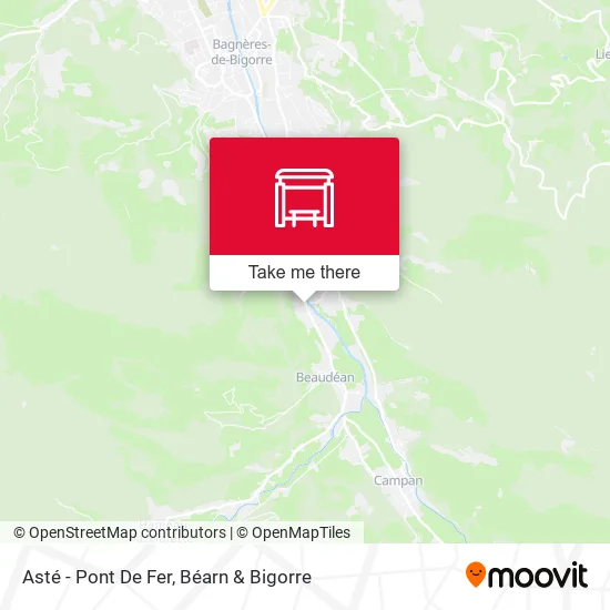Asté - Pont De Fer map