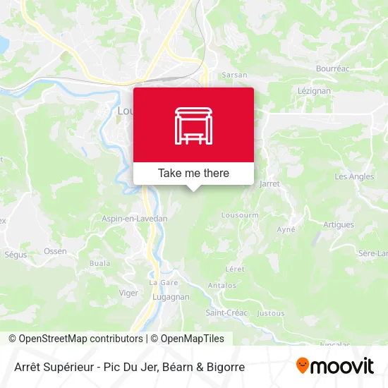 Arrêt Supérieur - Pic Du Jer map