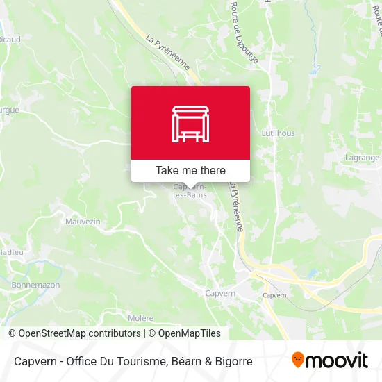 Mapa Capvern - Office Du Tourisme
