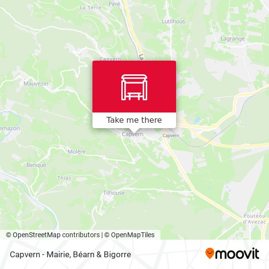 Capvern - Mairie map
