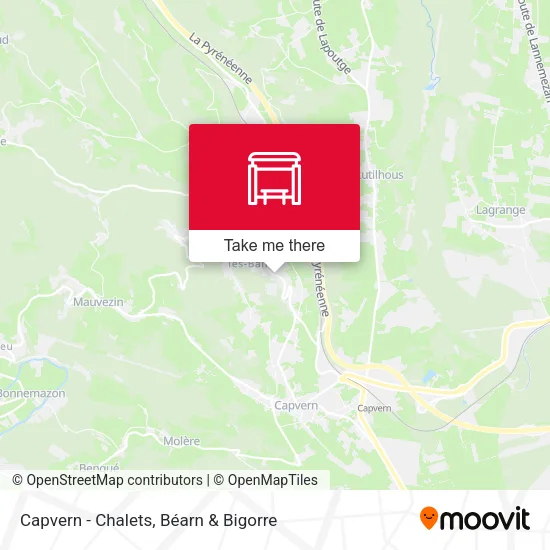 Capvern - Chalets map