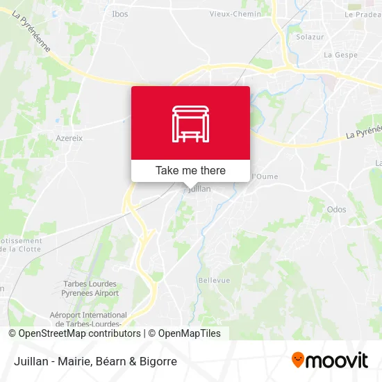 Juillan - Mairie map