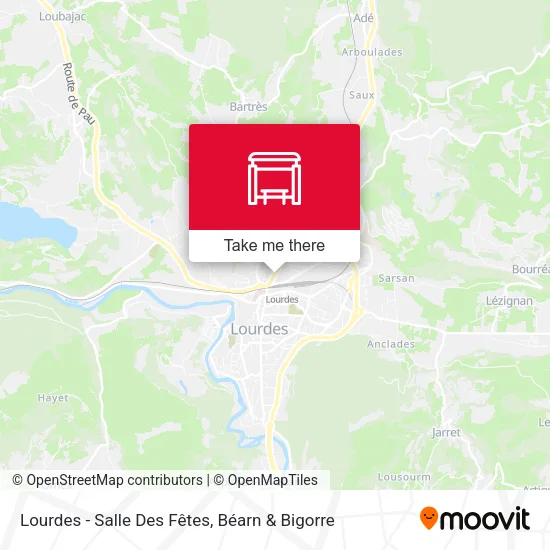 Lourdes - Salle Des Fêtes map