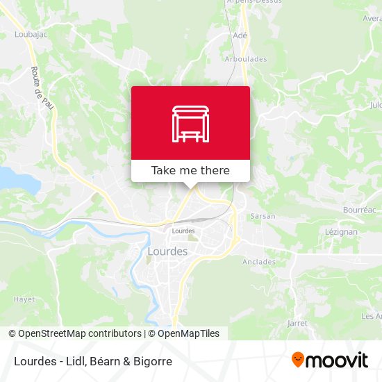 Lourdes - Lidl map