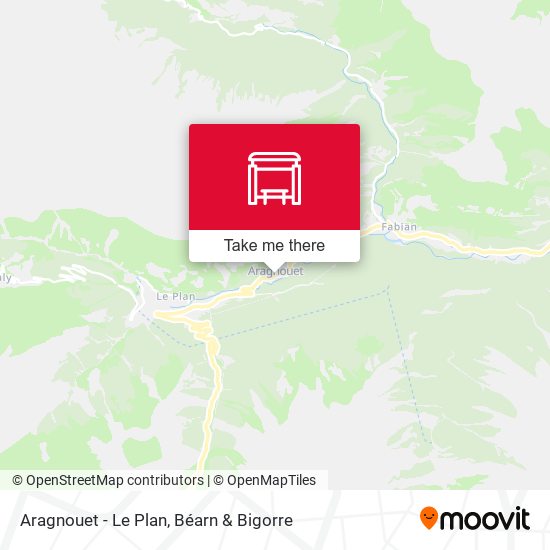 Mapa Aragnouet - Le Plan